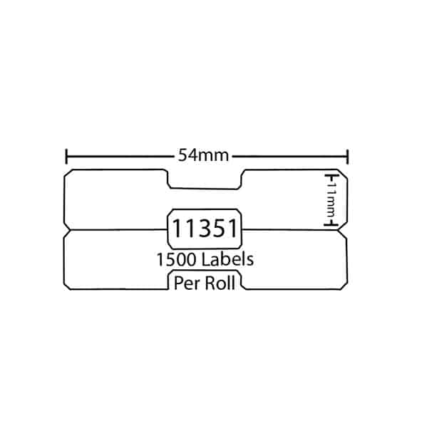 Dymo 11351 Smykke Etiketter Kompatibel 1500 Stk 11   54mm