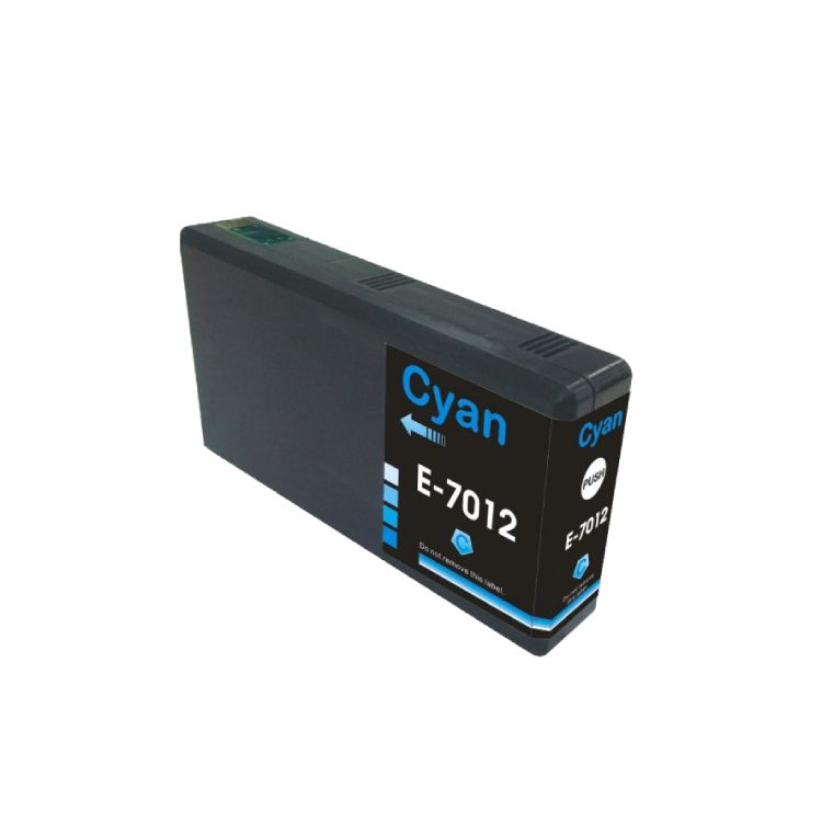 Epson T7012 Cyan Blækpatron Kompatibel C13t70124010 45ml