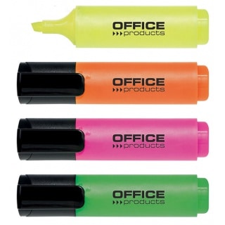 Highlighter Overstregningstusch Sæt    Stk   Grøn  Pink  Orange Og Gul