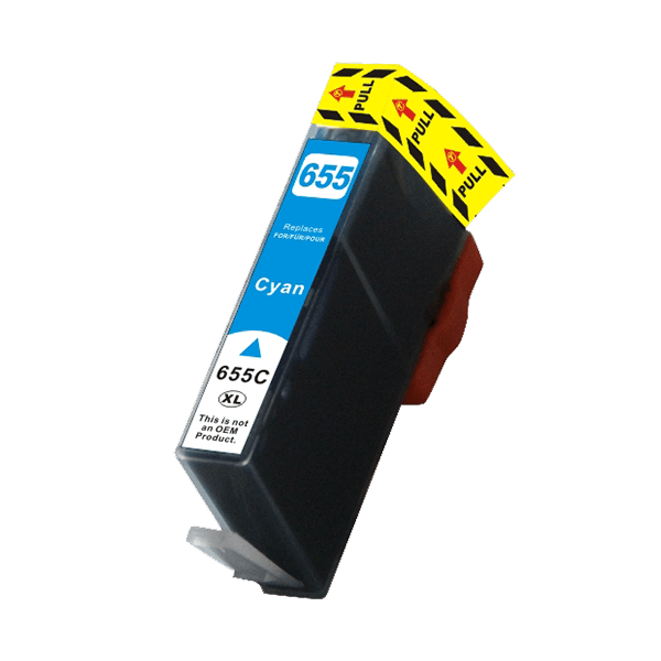 Hp 655  Cyan Blækpatron 15ml  Alternativ  Cz110ae