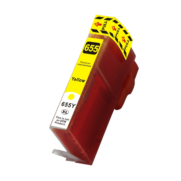 Hp 655  Yellow Blækpatron 15ml  Alternativ  Cz112ae