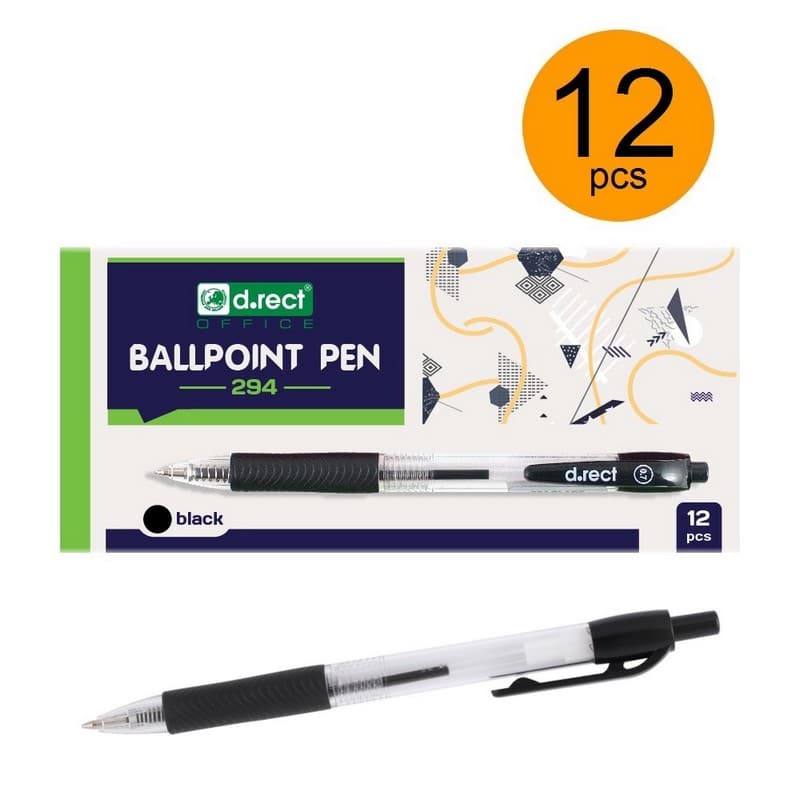 Kuglepen Ballpoint Sort 294 12 Stk
