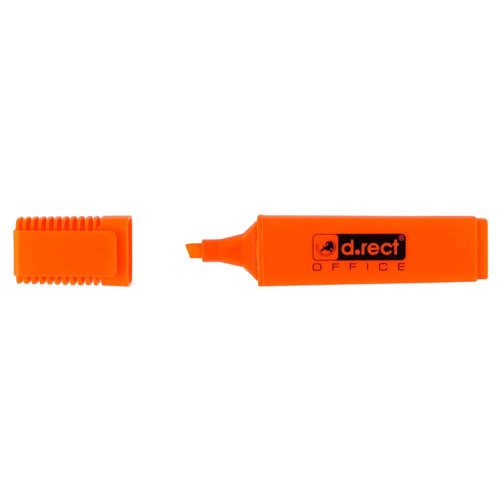 Overstregningstusch Orange Highlighter 10 Stk