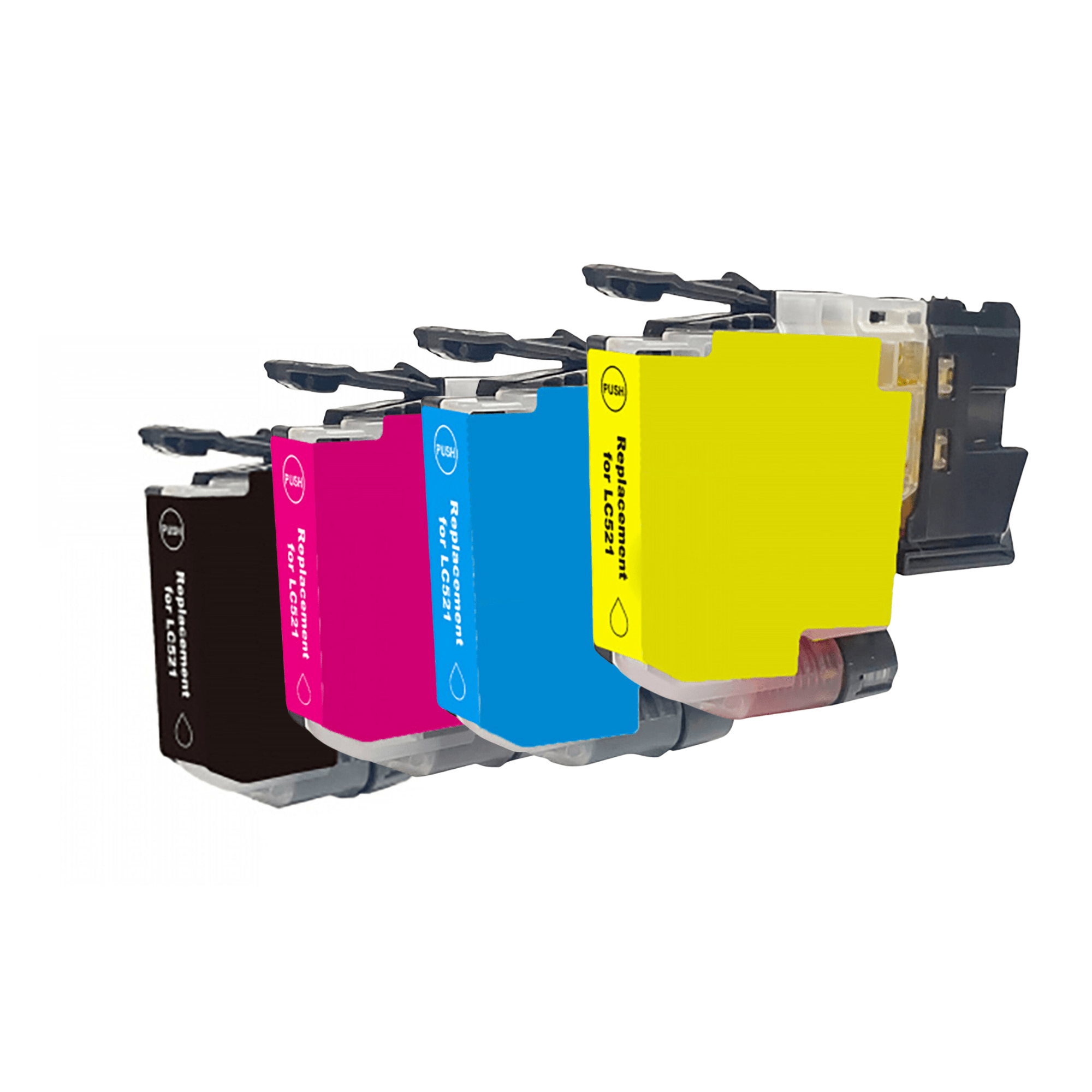 Pakke Sæt Brother Lc521       Bk 40 Ml     Farver Bk- - -   Alternativ