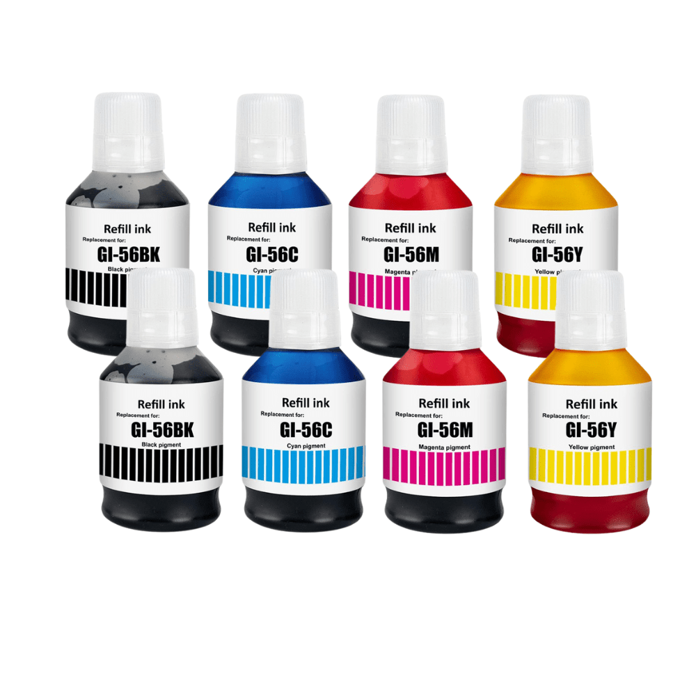 Pakke Sæt Canon Gi-56y   Farver 2x Bk- - -   Alternativ  1150 Ml