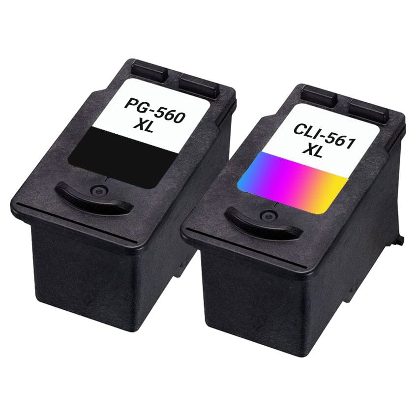 Pakke Sæt Canon Pg-560 Cl-561 Sort Farver Alternativ 38 Ml