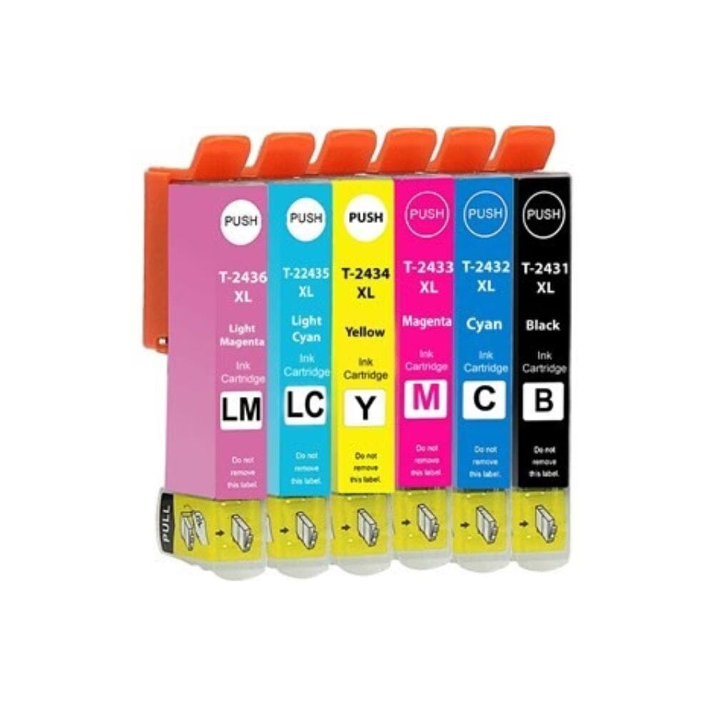 Pakke Sæt Epson 24 Farver Bk- - - -lc-lm Alternativ 62 Ml