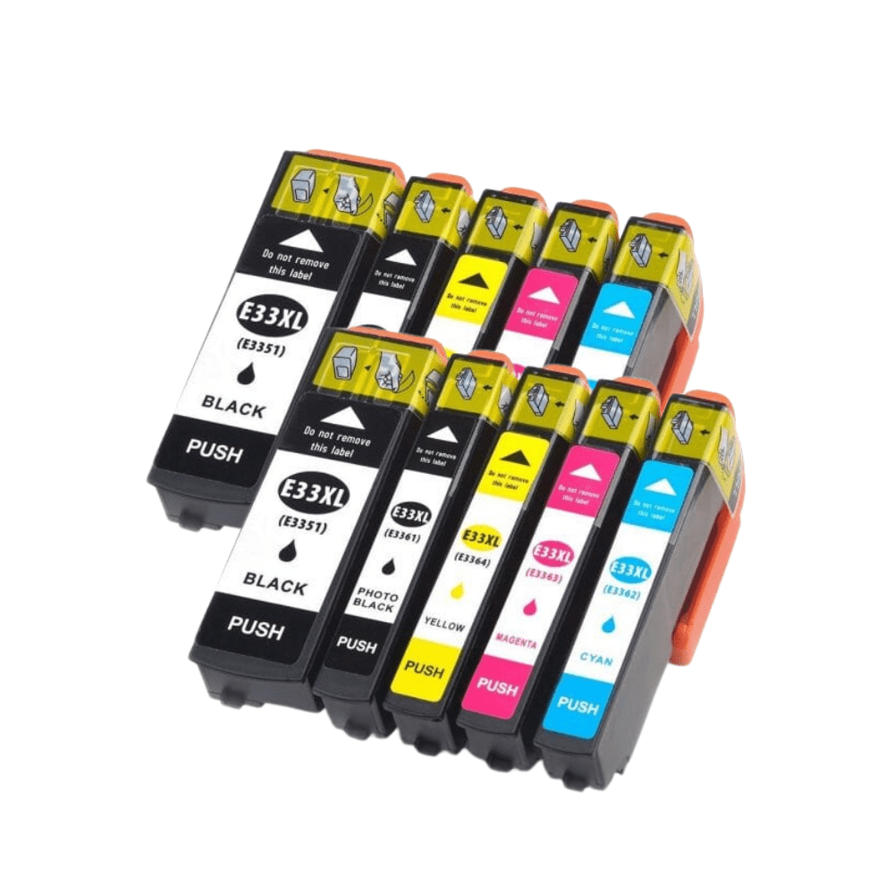 Pakke Sæt Epson 33   2x5 Farver Bk-pbk- - -   Alternativ  156 Ml