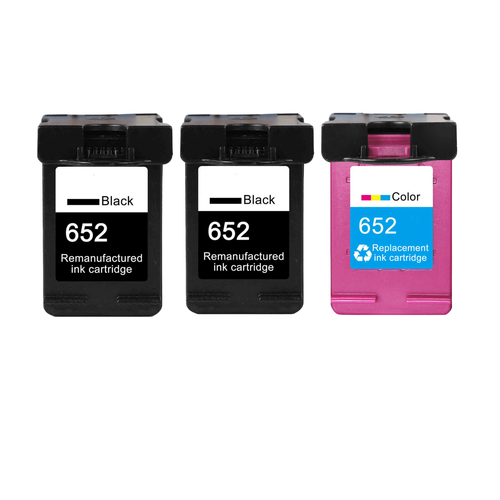 Pakke Sæt Hp 652     Sort    Farver  Alternativ  54 Ml