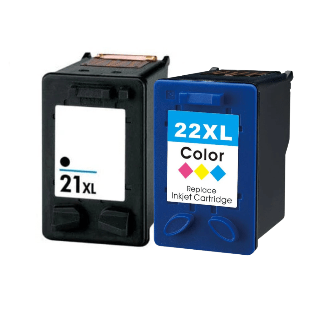 Pakke Sæt Hp 21  22  1x Sort 1x Farvet 36ml  Alternativ