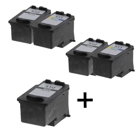 Rabatpakke Canon Pg-510 Cl-511 Sort Farve Kompatibel Pg-510 45ml
