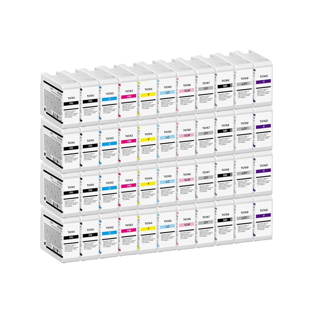 Rabatpakke Epson T47a     Pbk      - - -lc-lm- -mbk-lg-  44 Stk  Blækpatron Kompatibel C13t47a100-c13t47ad00
