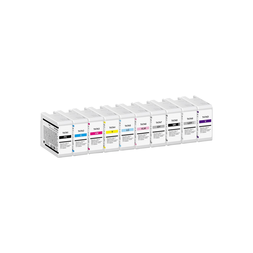 Rabatpakke Epson T47a     Pbk- - - -lc-lm- -mbk-lg-  10 Stk  Blækpatron Kompatibel C13t47a100-c13t47ad00  -c13t47a100-c13t47ad00