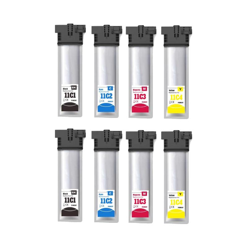 Rabatpakke Epson T11c1-t11c4     Bk- - -  Blækpatron Kompatibel C13t11c140-  24 000 Sider