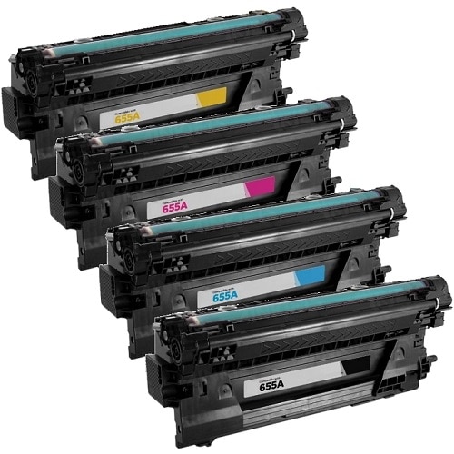 Rabatpakke Hp 655a     Bk- - -  Kompatibel Cf450a 453a 44 000 Sider