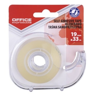 Tapedispenser Transparent Med Inkluderet Tape 19mm   33m