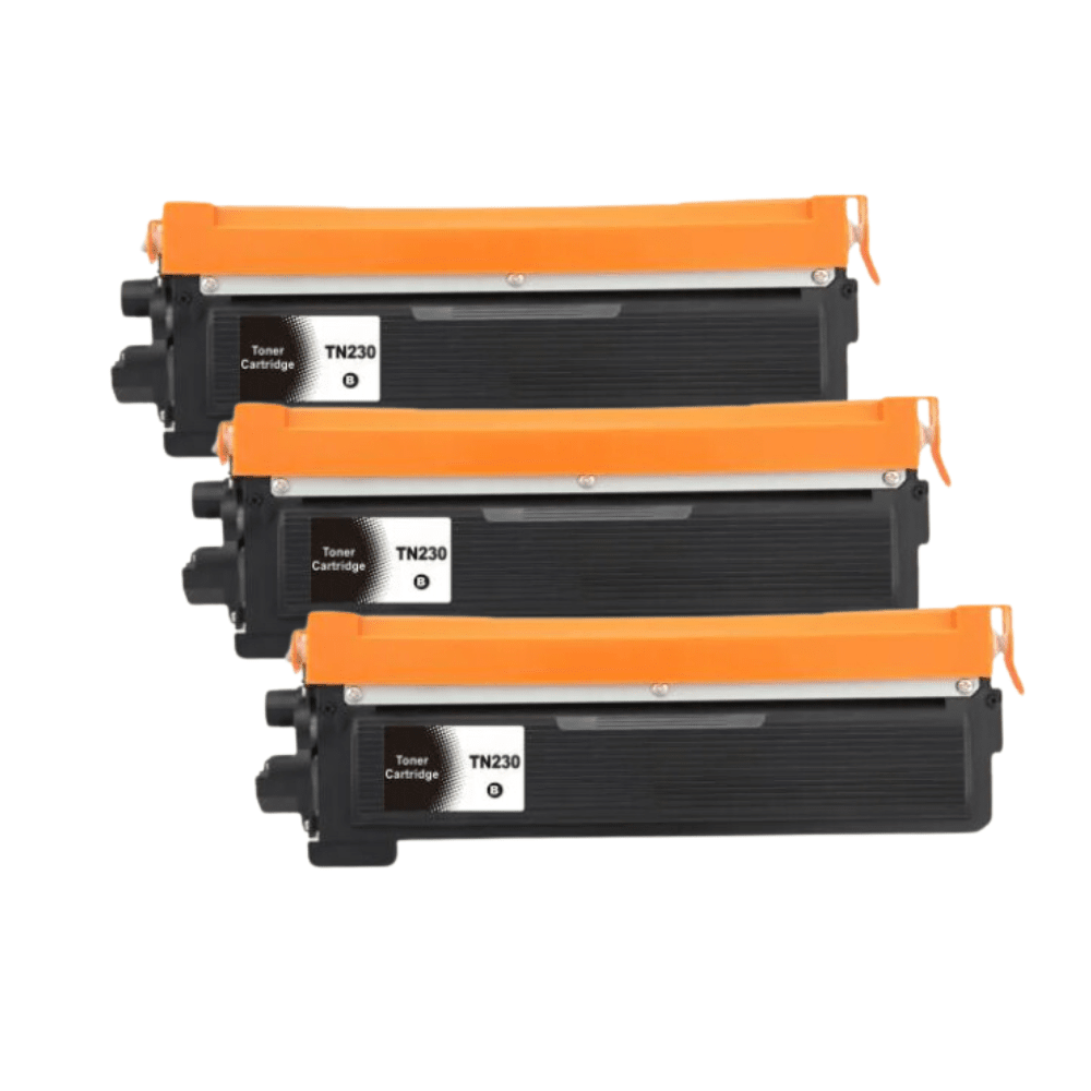 3x Brother Tn230bk Sort Toner   200 Sider  Alternativ  Tn230bk