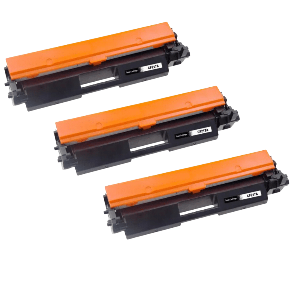 Pakke Sæt 17a 3x Sort Toner   800 Sider Alternativ  Cf217a